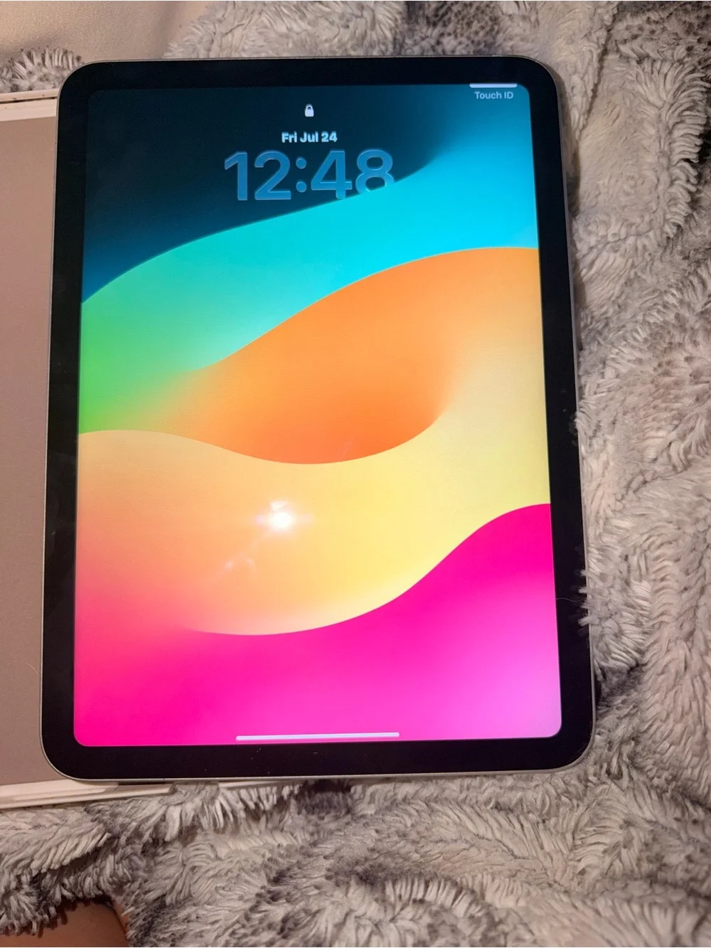 Apple iPad in Black Front Bezel with Colorful Display